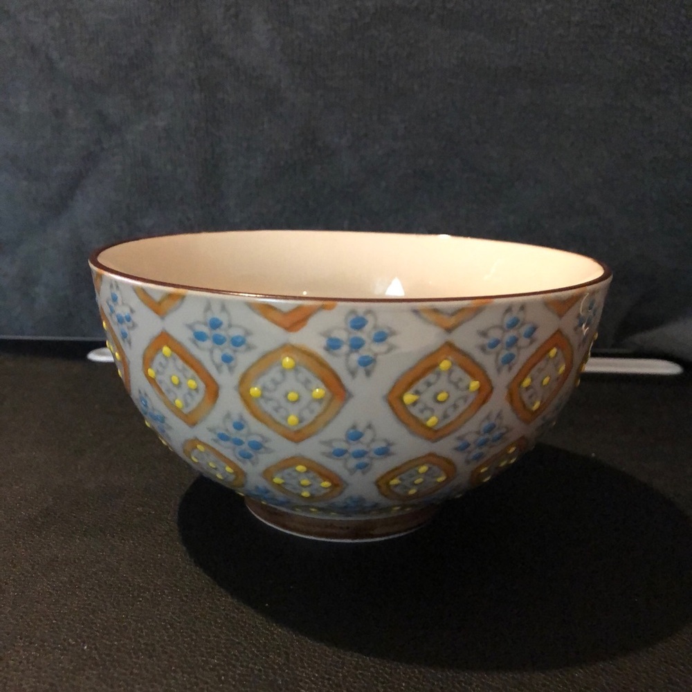 New Painted Boho Chic Ice Cream or Cereal Bowl